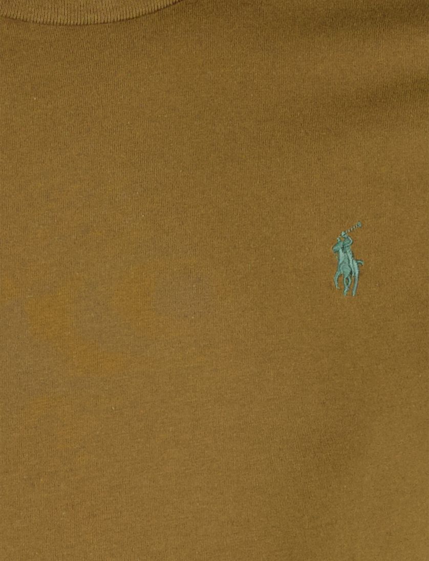 Polo ralph lauren t-shirt bruin effen