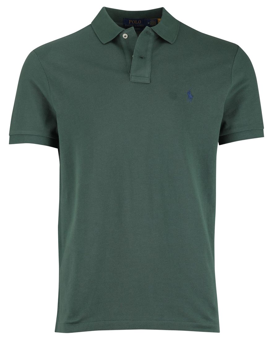 Polo Ralph Lauren custom slim fit polo groen katoen
