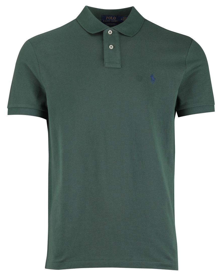 Polo Ralph Lauren custom slim fit polo groen katoen