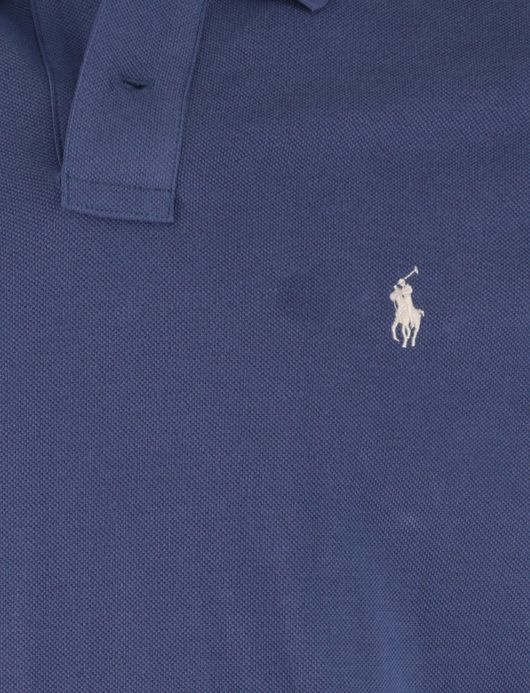 Polo Ralph Lauren custom slim fit polo blauw pique
