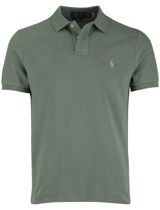 Polo Ralph Lauren custom slim fit polo groen