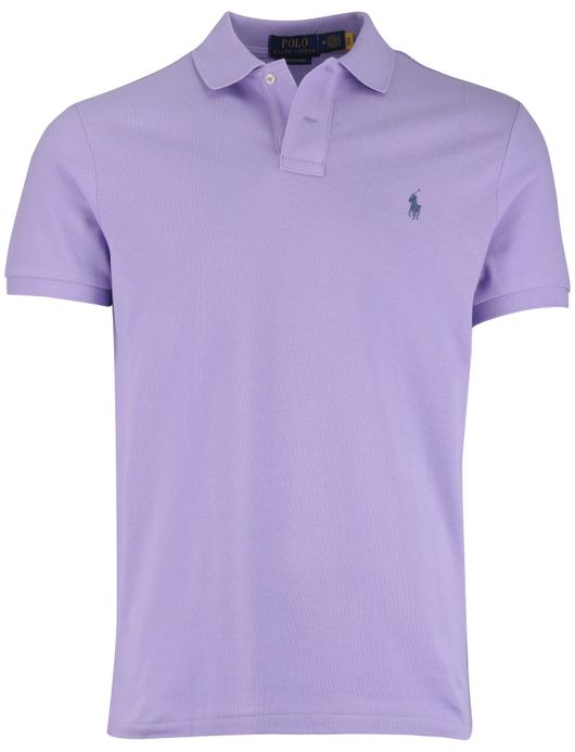 Polo Ralph Lauren custom slim fit polo paars pique