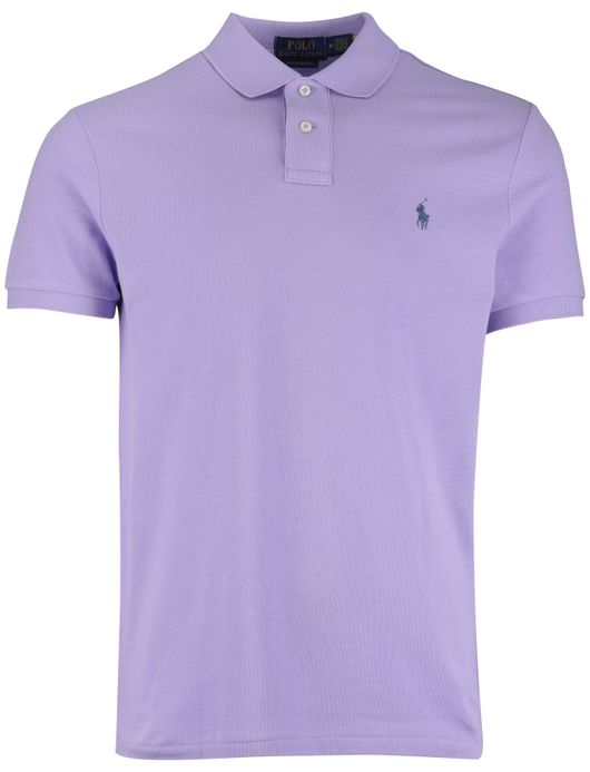 Polo Ralph Lauren custom slim fit polo paars pique