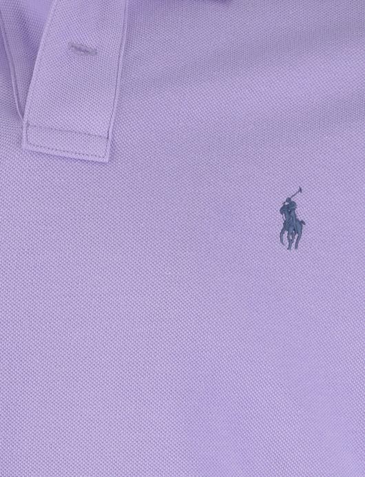 Polo Ralph Lauren custom slim fit polo paars pique