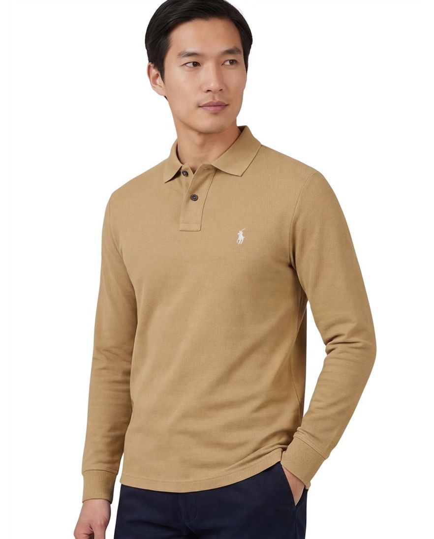 Polo ralph lauren polo camel katoen