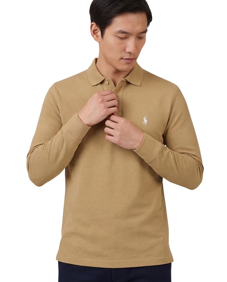 Polo ralph lauren polo camel katoen