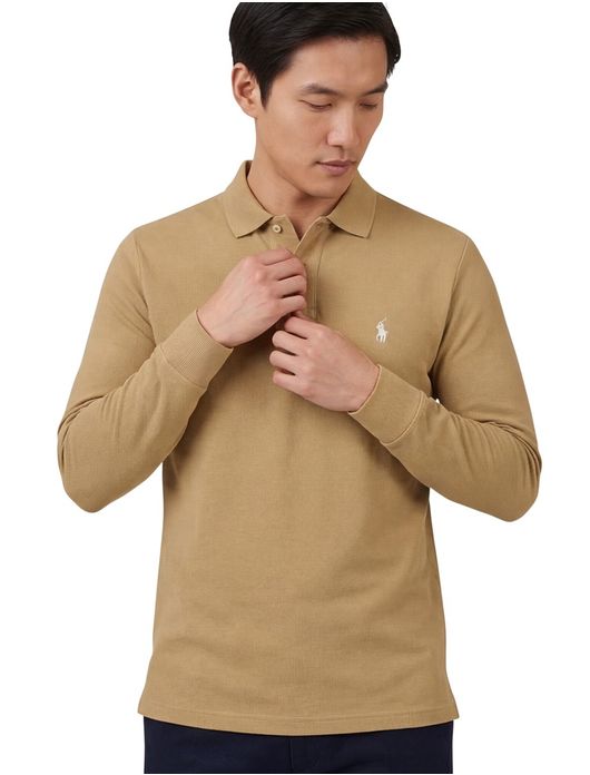 Polo Ralph Lauren polo lange mouw camel