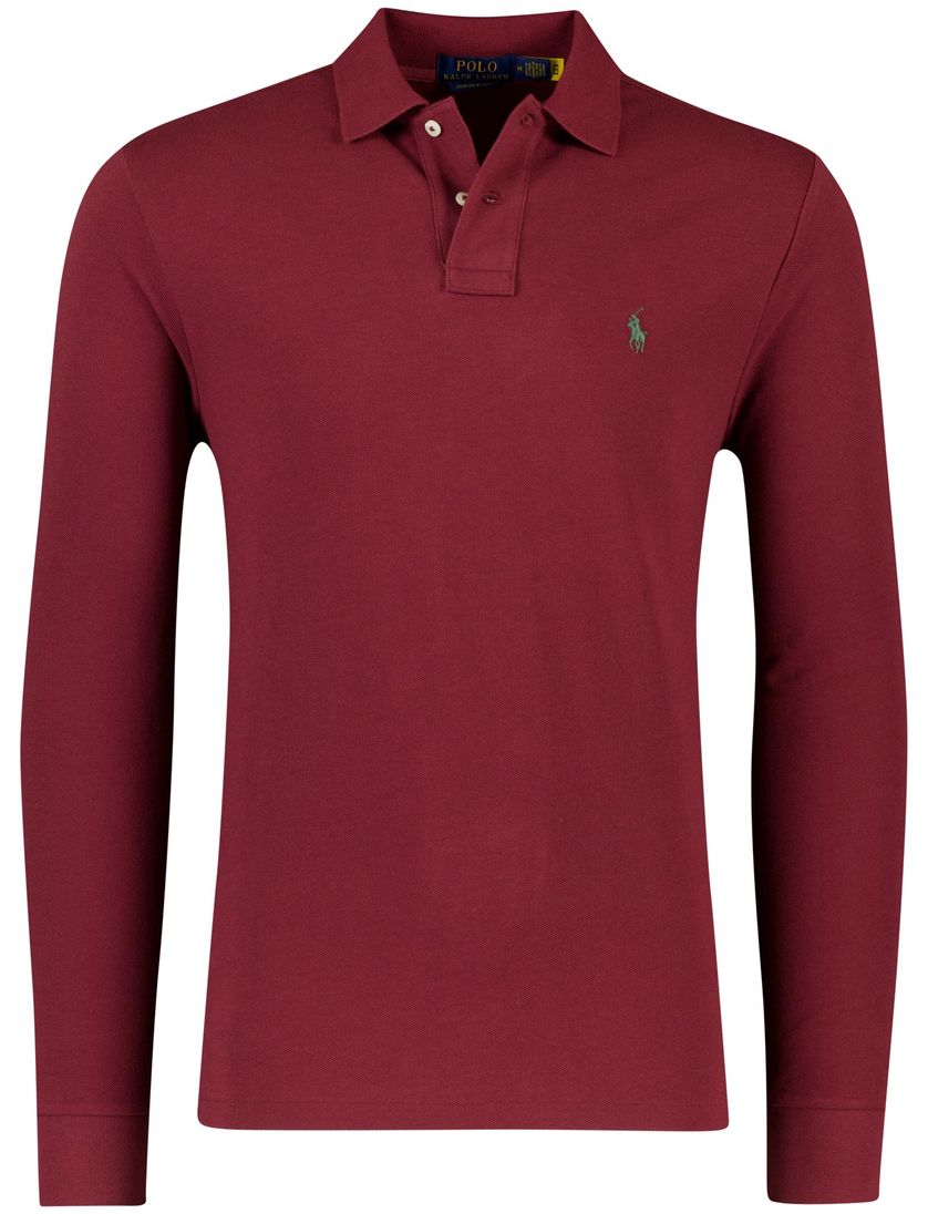 Polo ralph lauren polo rood katoen effen