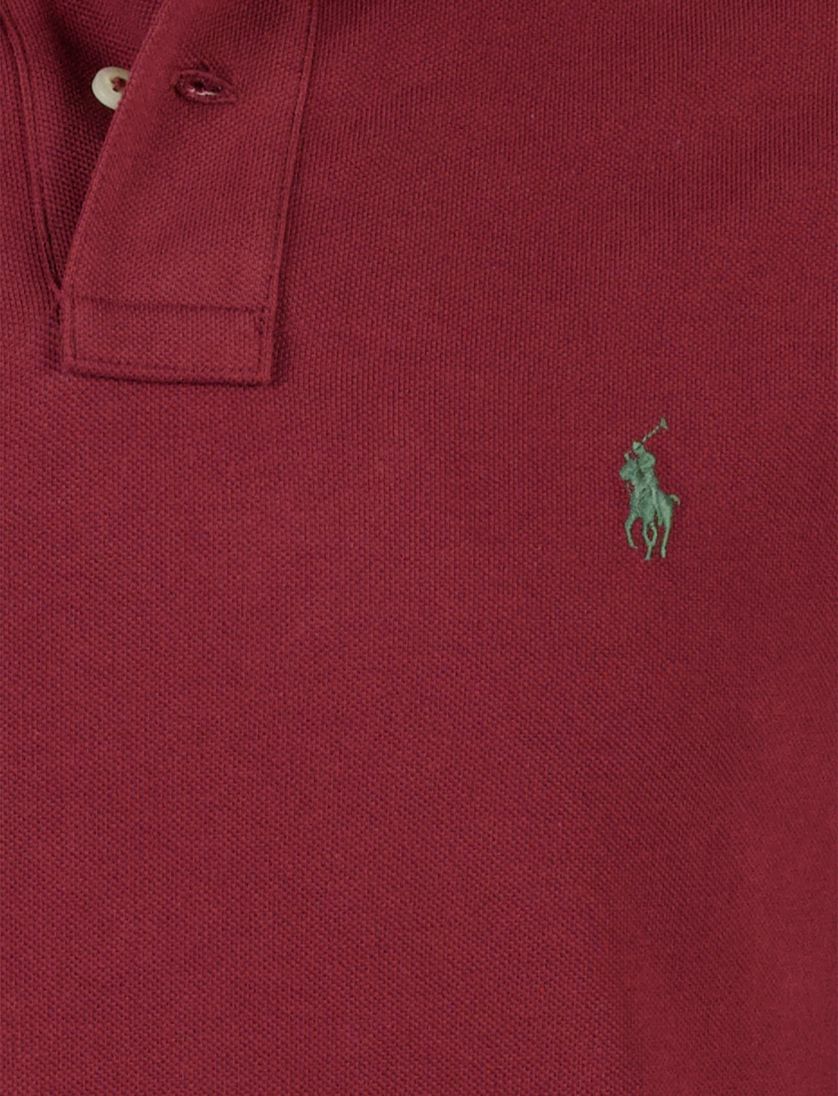 Polo ralph lauren polo rood katoen effen