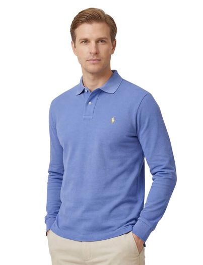 Polo Ralph Lauren Polo Ralph Lauren polo lange mouw middenblauw