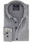 Portofino Regular Fit casual overhemd grijs button-down boord