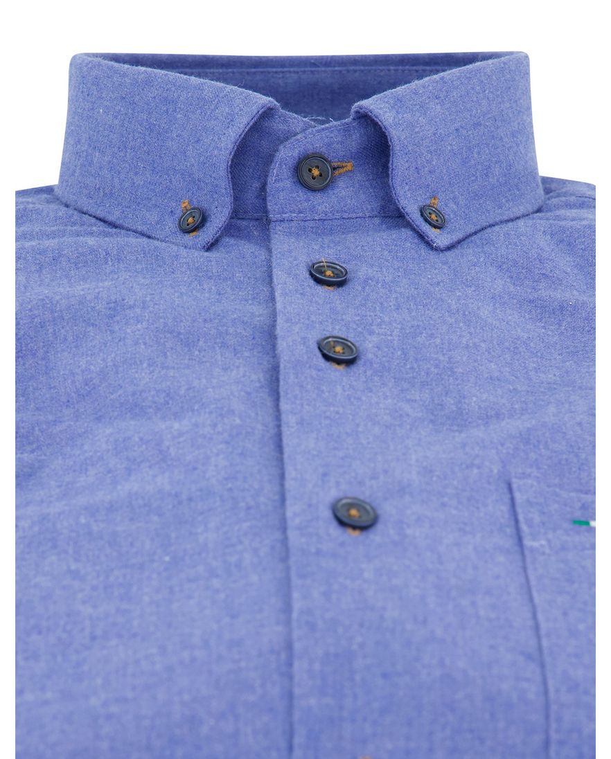 Portofino Regular Fit casual overhemd blauw