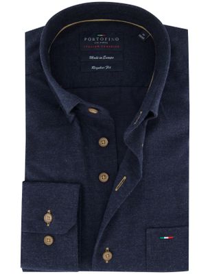 Portofino Katoenen donkerblauw overhemd Portofino