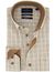 Geruit creme overhemd Portofino normale fit