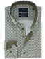 Portofino regular fit geprint overhemd groen