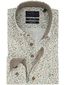 Normale fit overhemd geprint creme Portofino