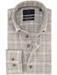 Normale fit overhemd Portofino geruit beige