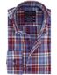 Portofino Regular Fit casual overhemd bordeaux