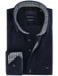 Regular fit corduroy Portofino overhemd donkerblauw katoen