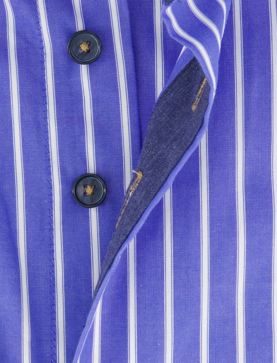 Portofino overhemd blauw gestreept