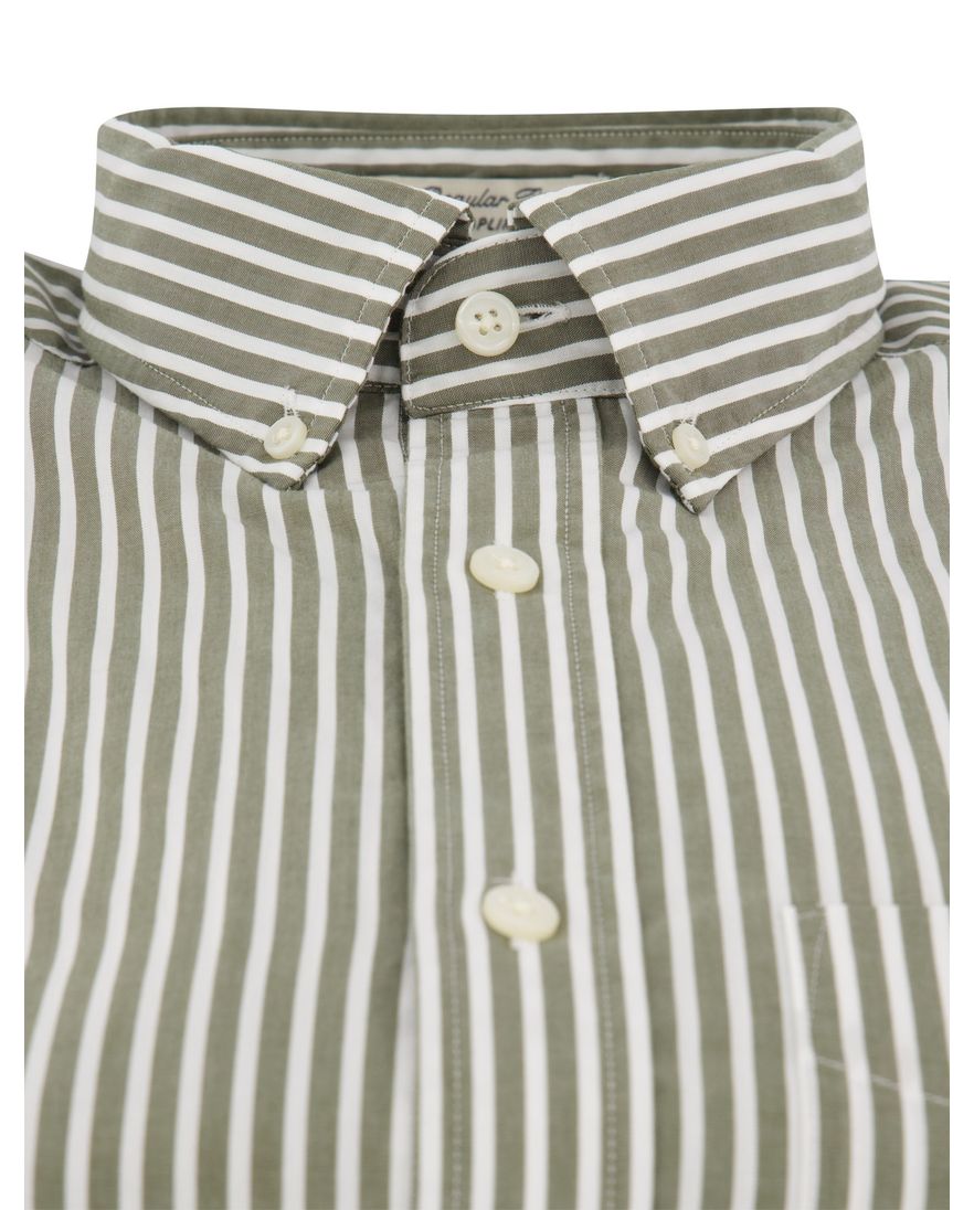 Gant Regular Fit casual overhemd groen gestreept