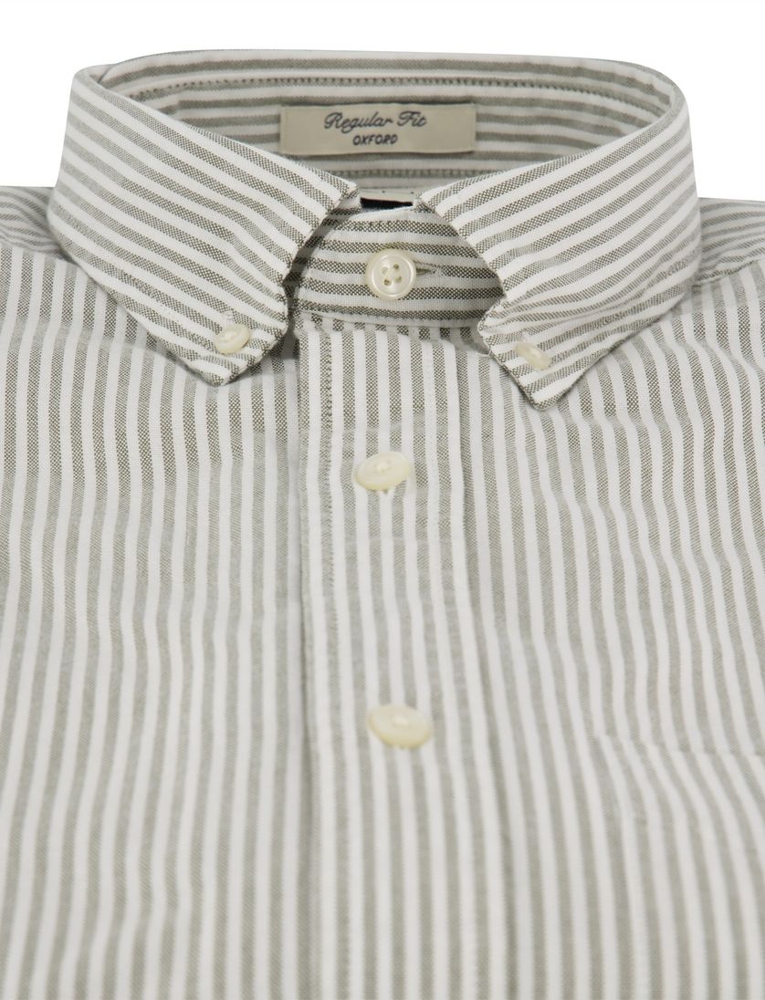 Casual overhemd Gant Regular Fit groen katoen