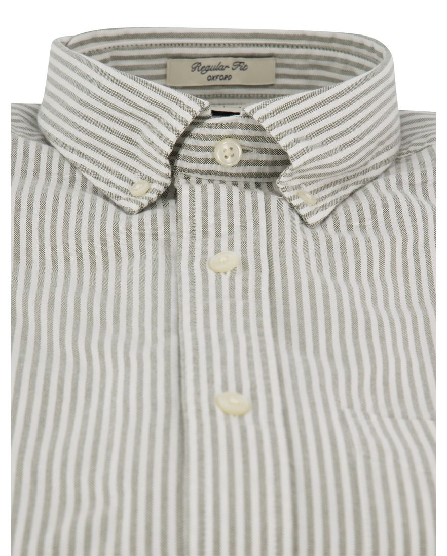 Gant Regular Fit casual overhemd groen gestreept