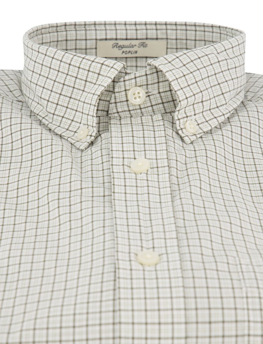 Casual overhemd Gant Regular Fit wit button-down boord
