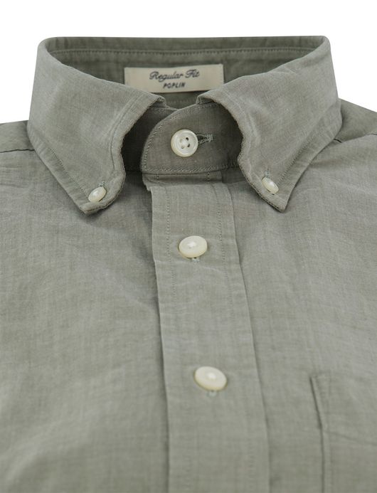 Gant regular fit groen overhemd katoen
