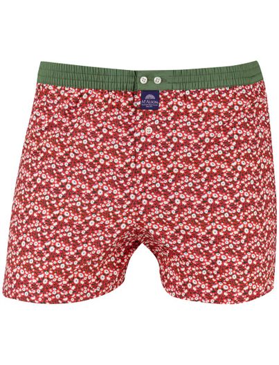 Mc Alson Mc Alson boxershort rood bloemen 100% katoen
