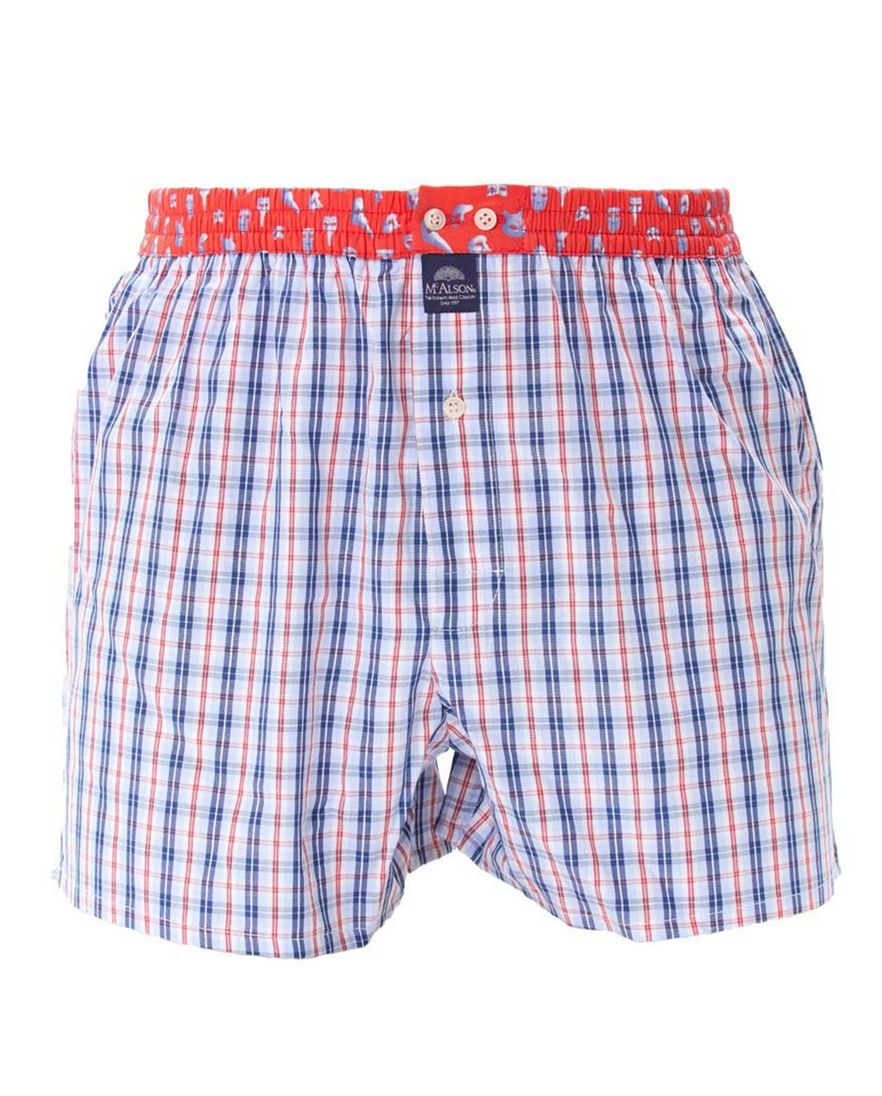 boxershort Mcalson blauw geruit