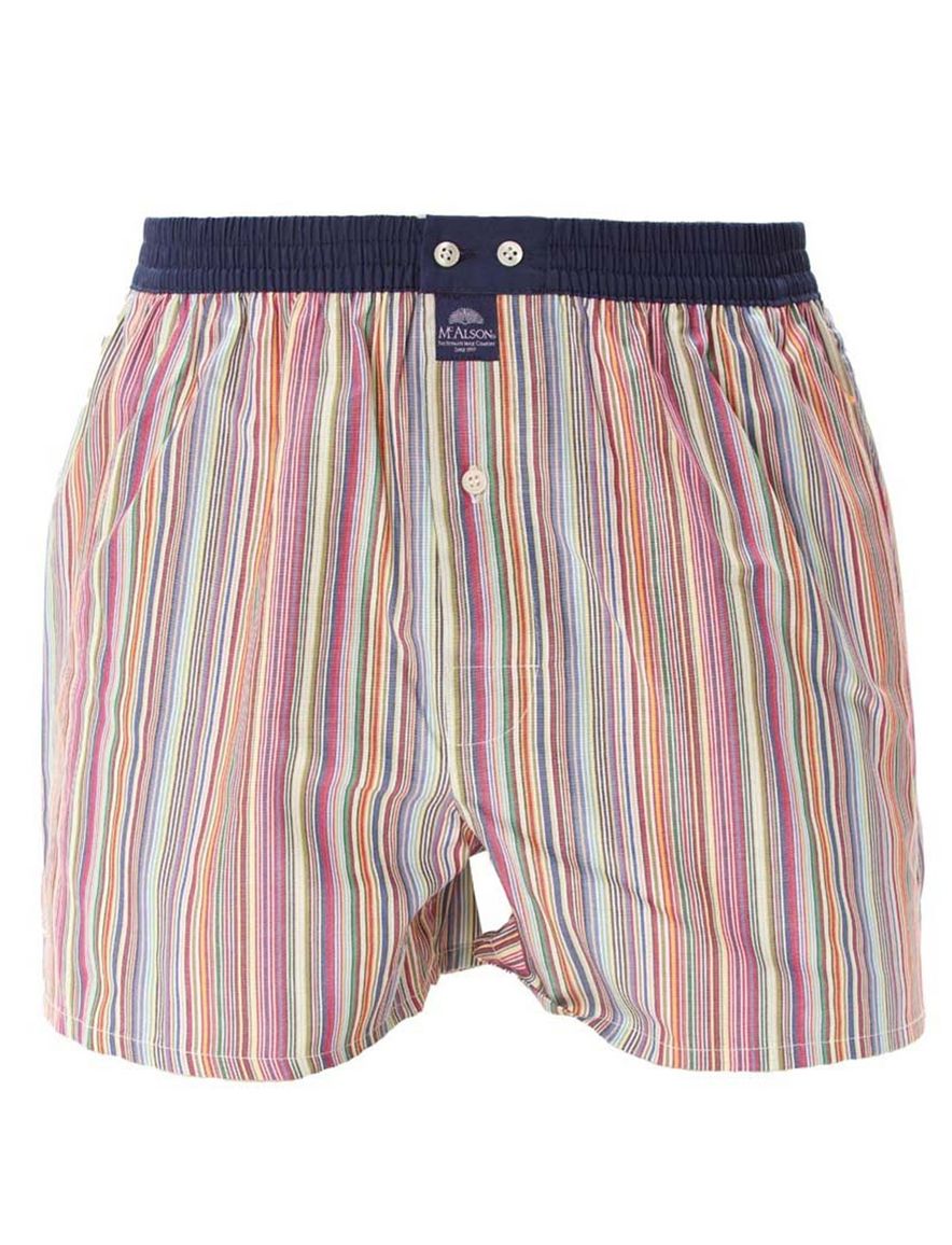 McAlson boxershort gestreept roze katoen