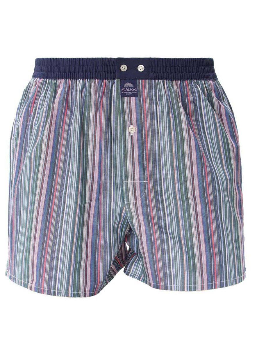 McAlson boxershort blauw gestreept