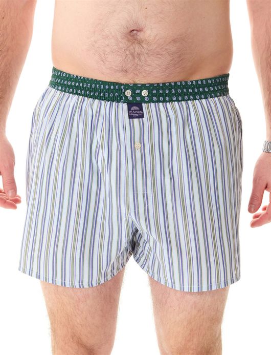 Mc Alson groen gestreepte boxershort