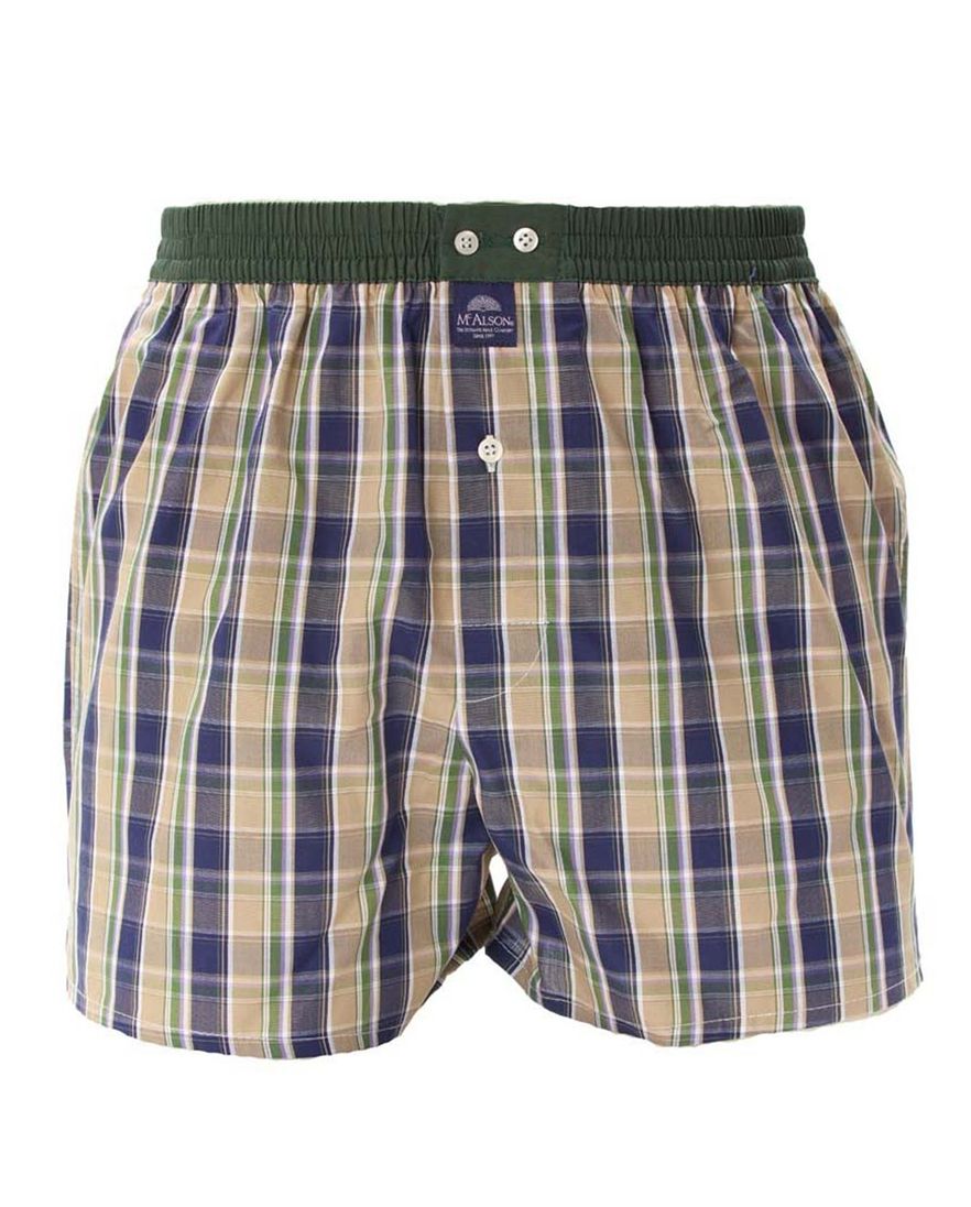 geruit McAlson boxershort groen