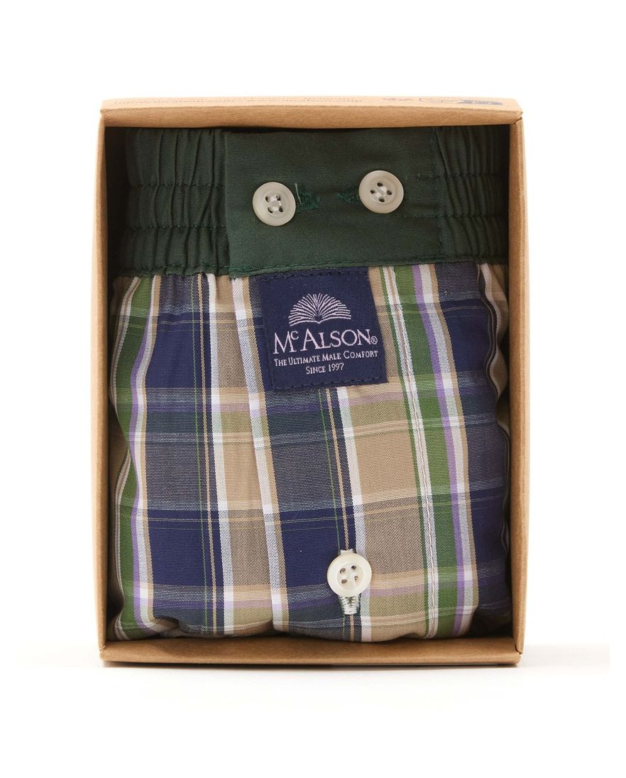 geruit McAlson boxershort groen