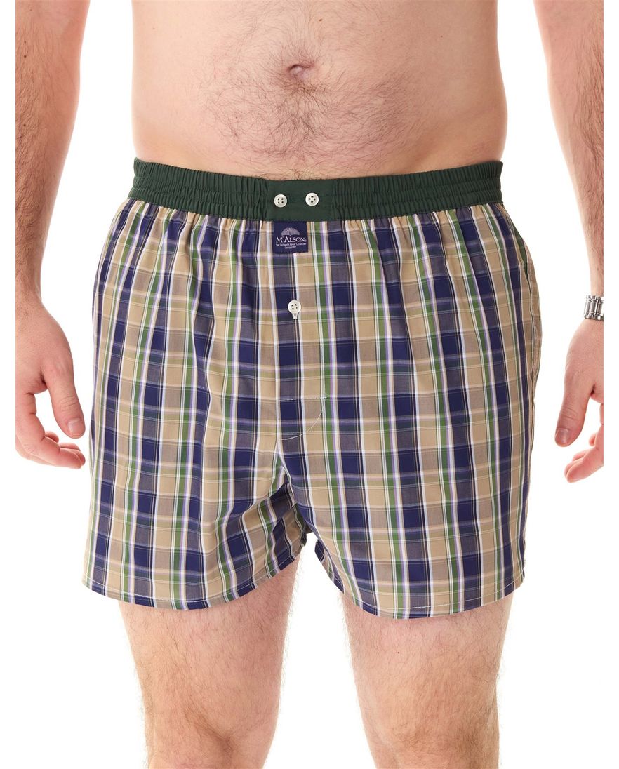 geruit McAlson boxershort groen