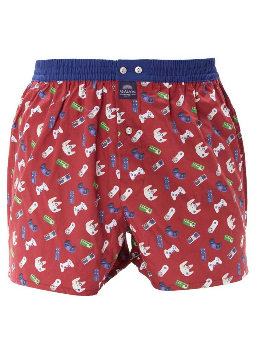 boxershort McAlson rood geprint