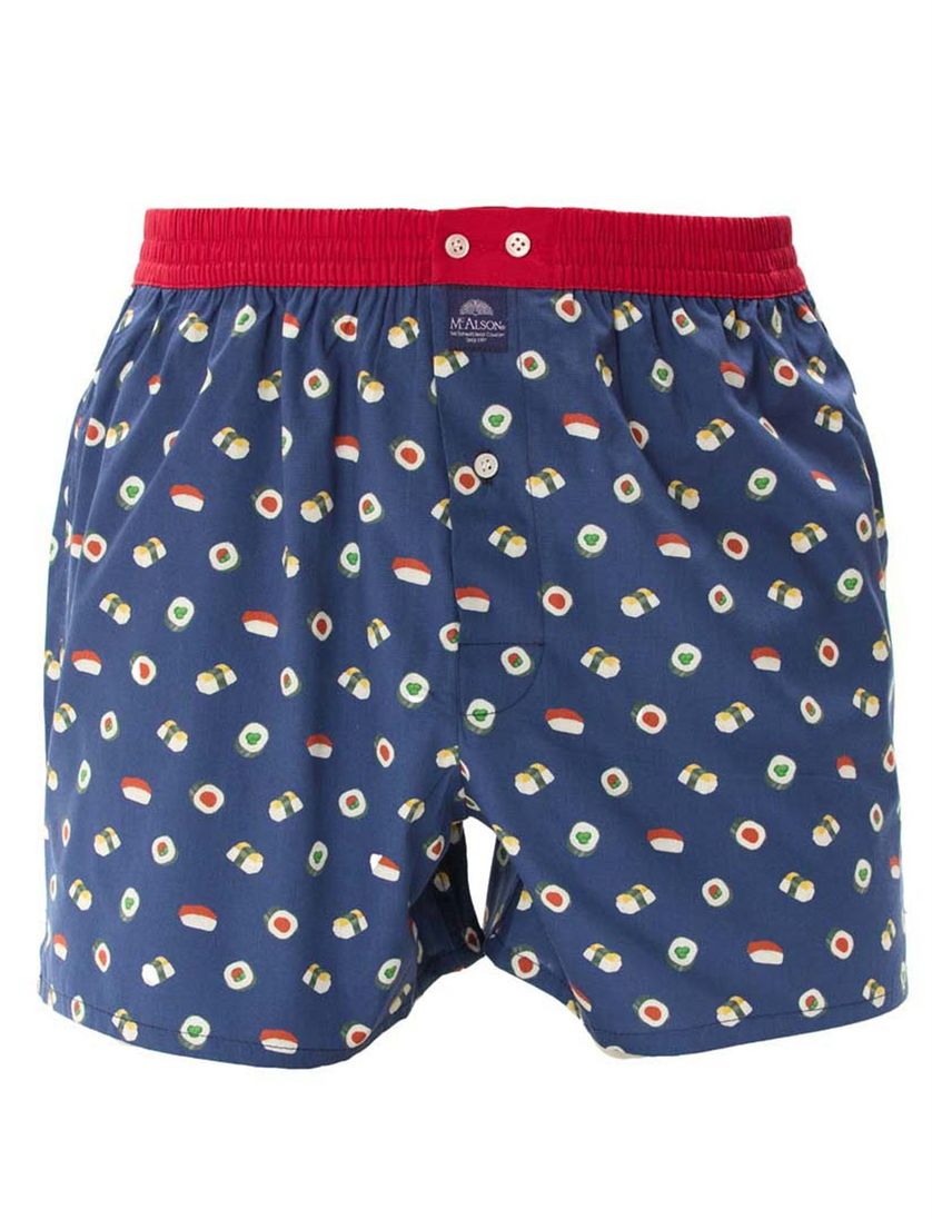 boxershort McAlson blauw geprint