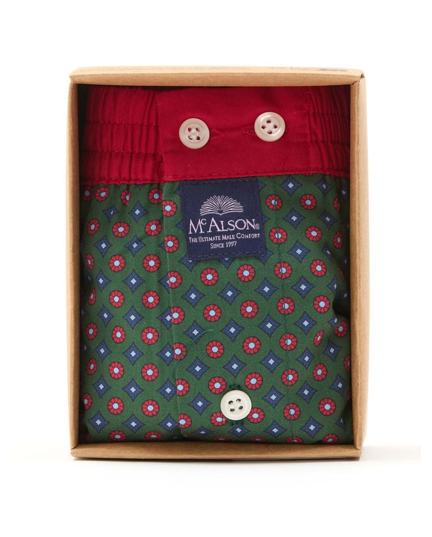 groen geprint McAlson boxershort