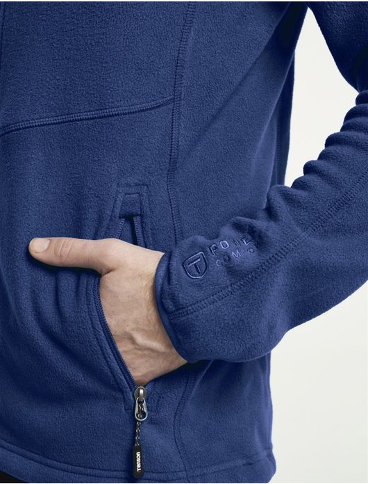 Tenson Vest Blauw Fleece zakken met rits