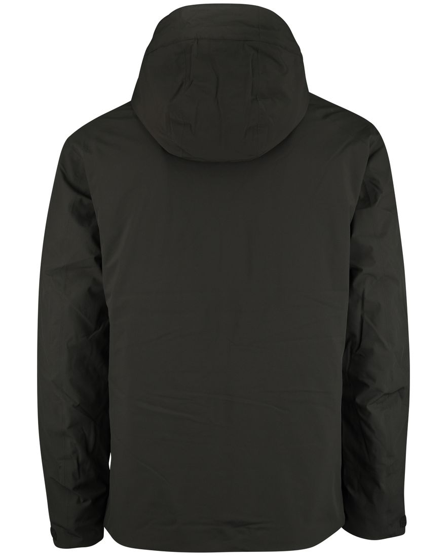 Tenson donkergroene jas effen normale fit capuchon