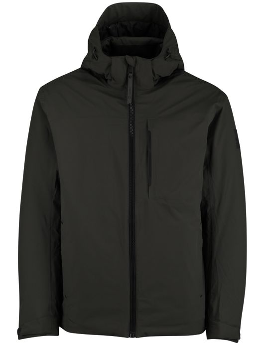 Tenson jas donkergroen normale fit afneembare capuchon