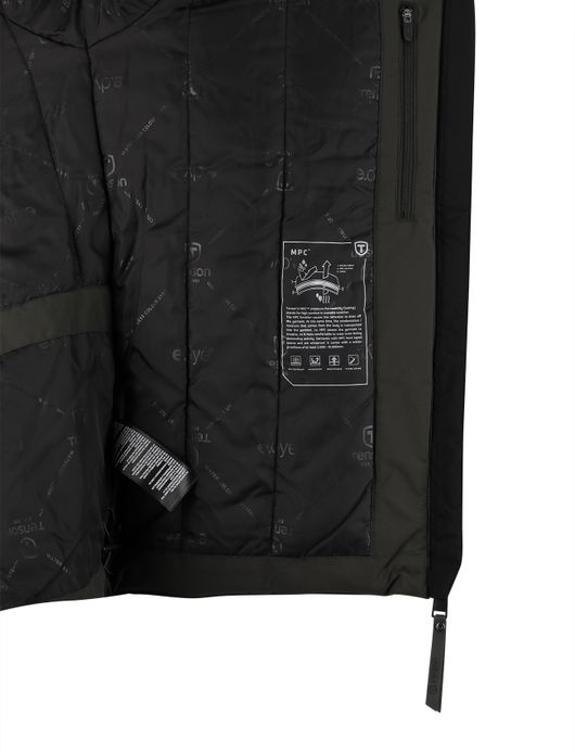 Tenson jas donkergroen normale fit afneembare capuchon