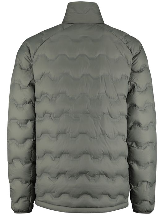 Tenson Shibui jas gewatteerd groen effen waterafstotend polyester
