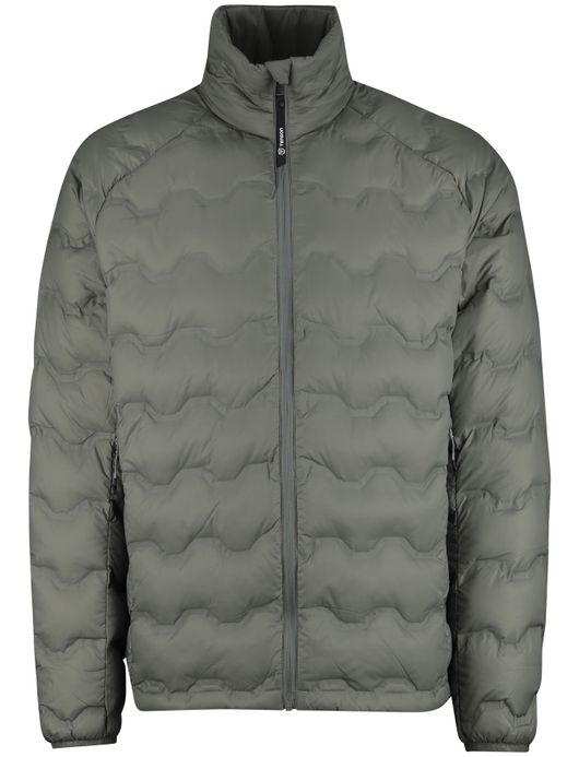 Tenson Shibui jas gewatteerd groen effen waterafstotend polyester