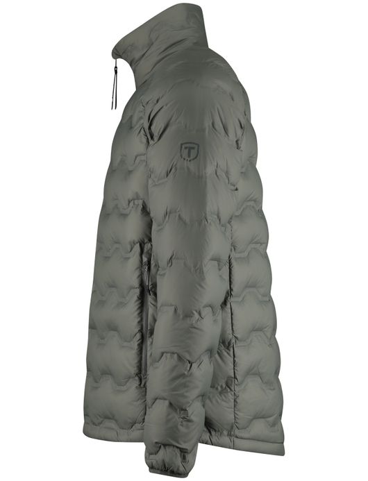 Tenson Shibui jas gewatteerd groen effen waterafstotend polyester