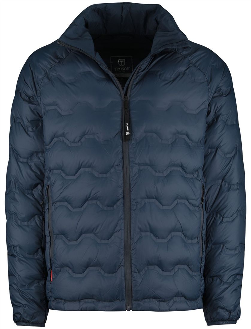 Tenson jas donkerblauw effen normale fit