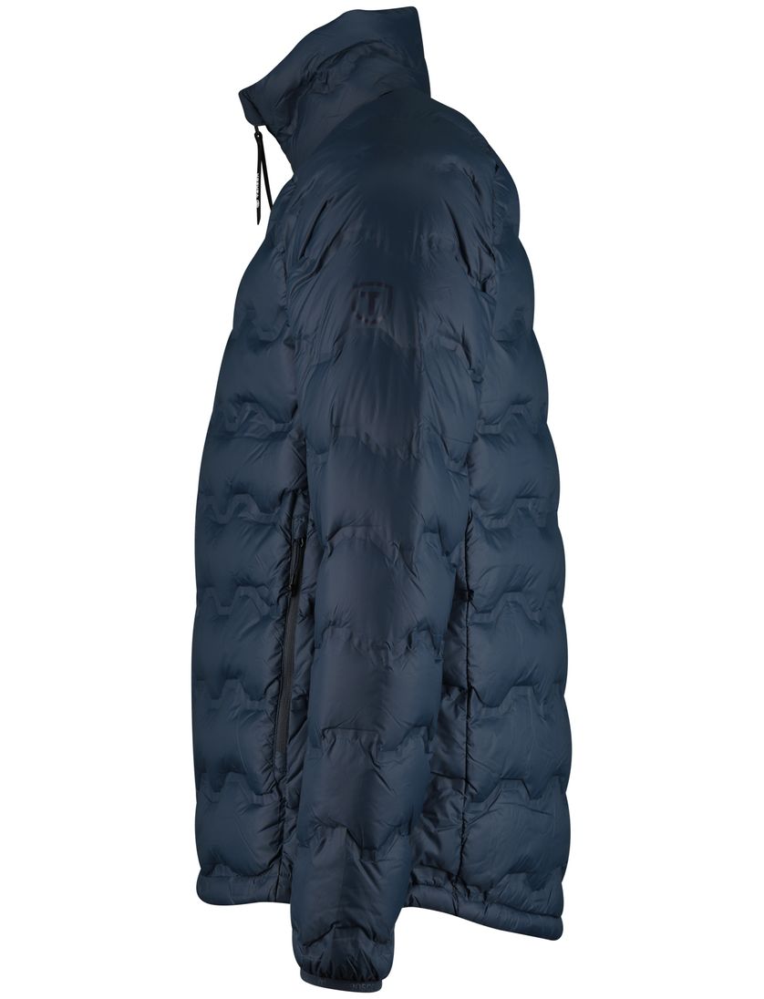 Tenson jas donkerblauw effen normale fit