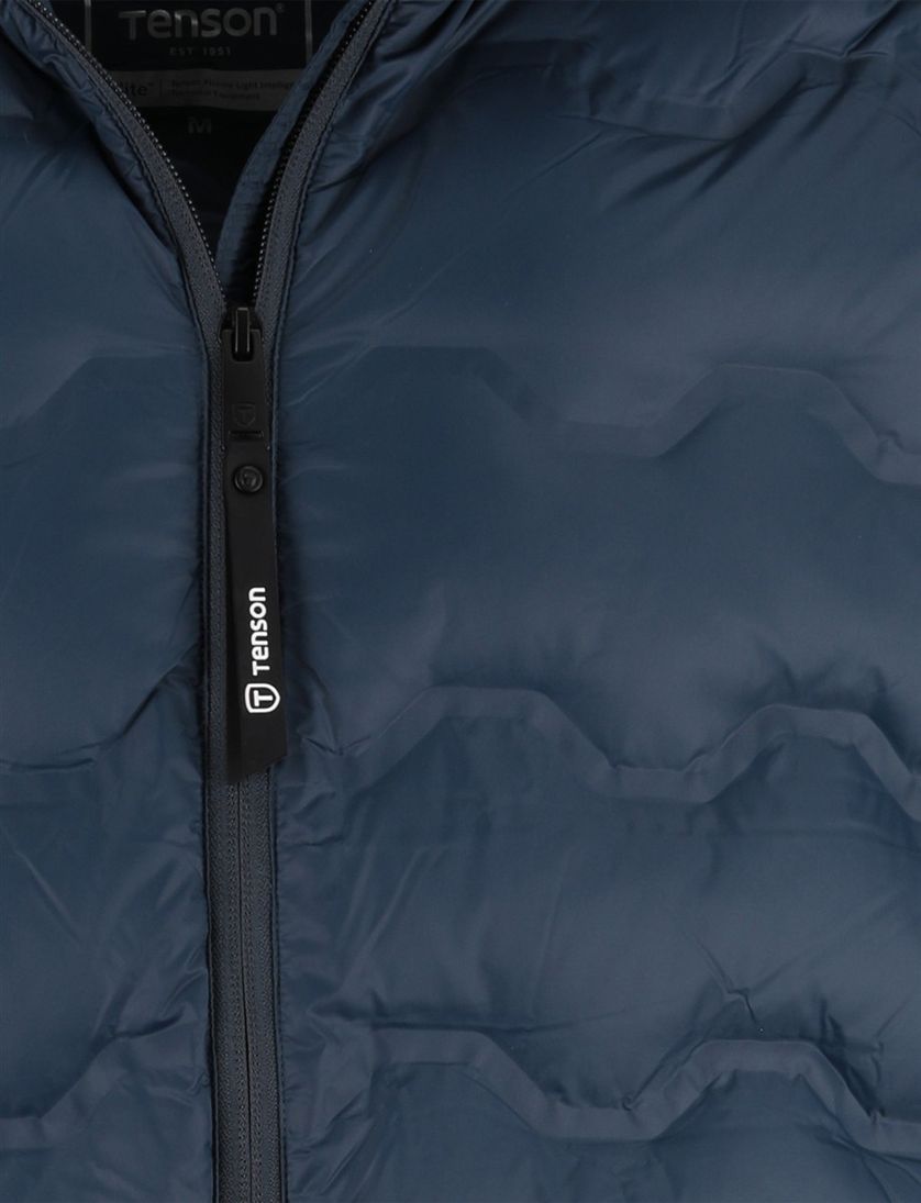 Tenson jas donkerblauw effen normale fit